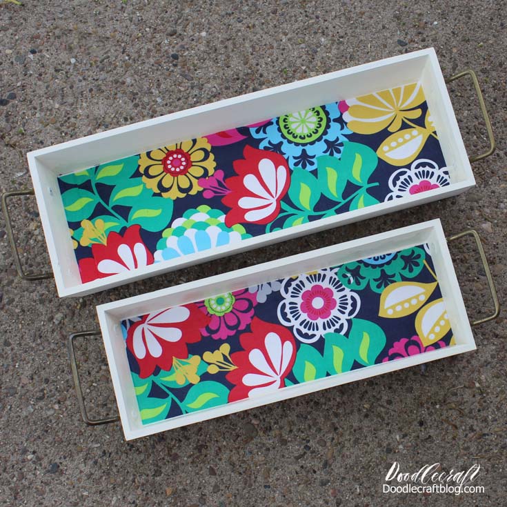 Mod Podge Crafts: Wood Stacking Trays from Hobby Lobby!